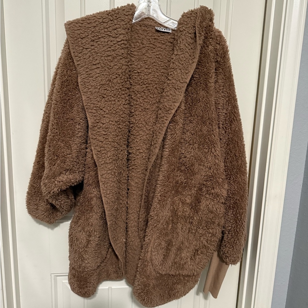 Cozy Brown Sherpa Jacket